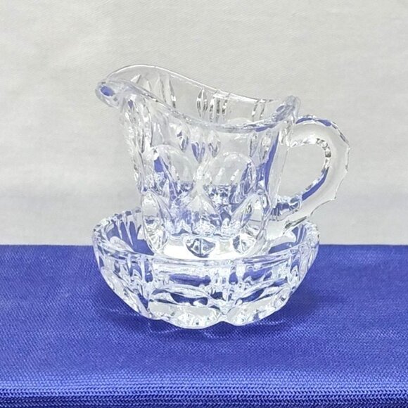 Beyer Bleikristall 24% Lead Crystal Miniature Pitcher Bowl Decorative Collectibl - Picture 1 of 7